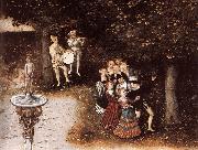 CRANACH, Lucas the Elder The Fountain of Youth (detail) dyj oil painting picture wholesale